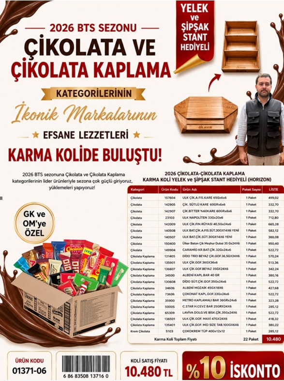 Ülker Çikolata Yelek Hed. Karma Koli